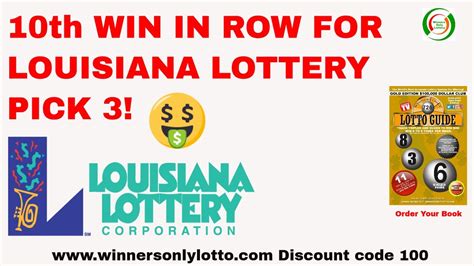 m on the following television stations. . Louisiana lottery pick 3